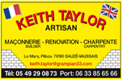 K.Taylor Building Renovations, Builders and Associated Tradesmen in Poitou-Charentes